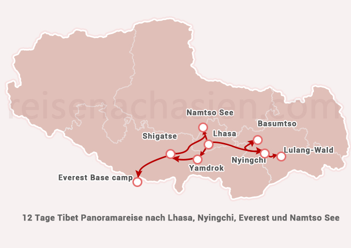 Lhasa-Nyingchi-Lhasa-Everest-Namtso See