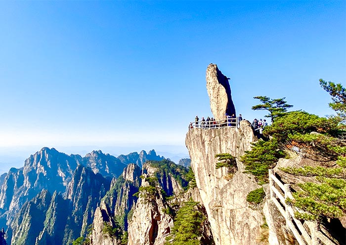 Huangshan fliegender Stein