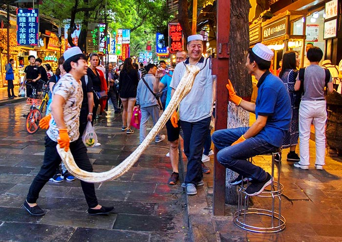 Das lebhafte muslimische Viertel in Xi'an