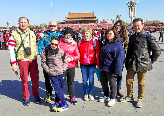 Tian‘anmen-Platz liegt auf dem Mittelpunkt Pekings