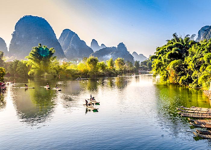 Beeindruckende Landschaft von Yangshuo