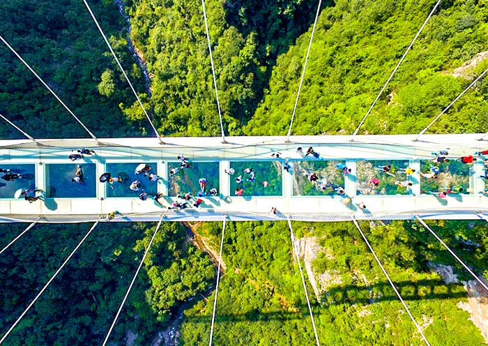 Zhangjiajie Grand Canyon Glasbrücke