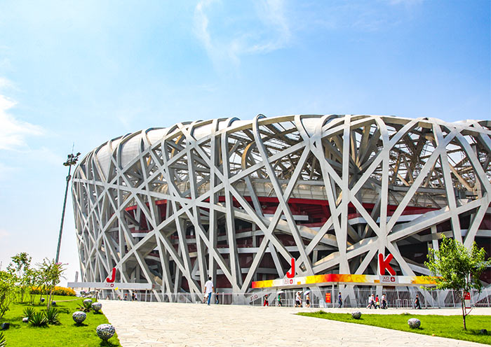 Das Vogelnest-Stadion in Peking