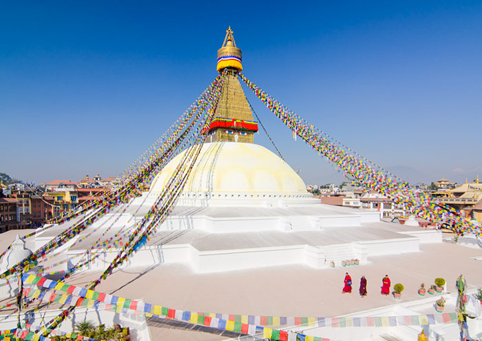 Große buddhistische Boudhanath-Stupa, Kathmandu