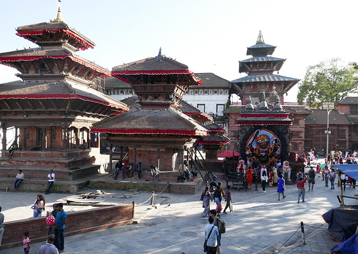 Durbar-Platz im Kathmandu-Tal