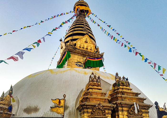 Swayambhunath-Stupa, bekannt auch als Affentempel