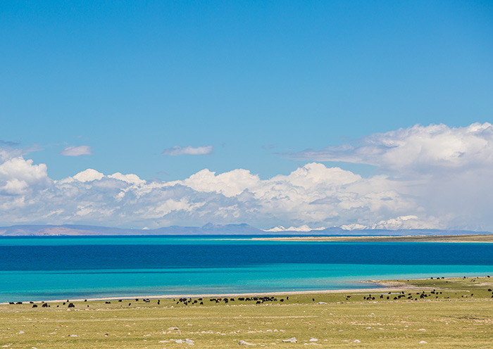 Einer der drei heiligen Seen Tibets - der Namtso-See